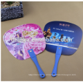 Manufactuer paper plastic hand fan for promotional